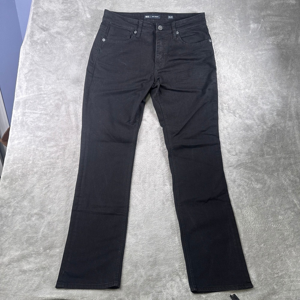 BKE Jake Straight Jeans Men 33x34 Black Denim Stretch Casual Pants